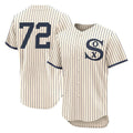 Ldoa C.White Sox #72 Carlton Fisk Player Cream Field of Dreams Limited Elite Home Stitched Jerseys