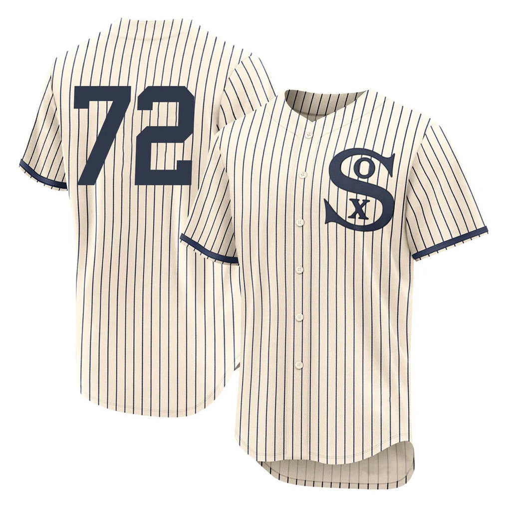 Ldoa C.White Sox #72 Carlton Fisk Player Cream Field of Dreams Limited Elite Home Stitched Jerseys