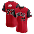 Ldoa C.White Sox #72 Carlton Fisk Player Red City Connect Limited Elite Home Stitched Jerseys