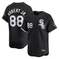 Ldoa C.White Sox #88 Luis Robert Jr Player Black Limited Home Stitched Jerseys