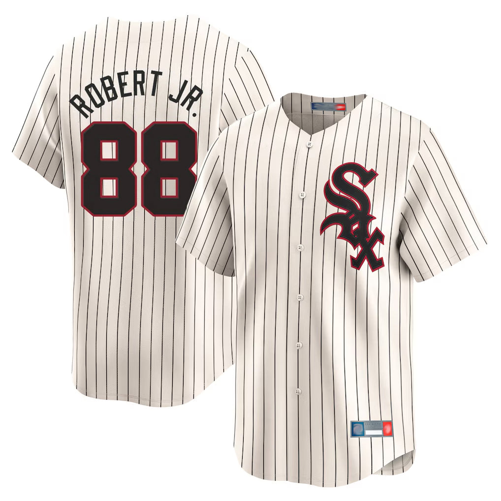 Ldoa C.White Sox #88 Luis Robert Jr Player Cream Cooperstown Collection Limited Home Stitched Jerseys