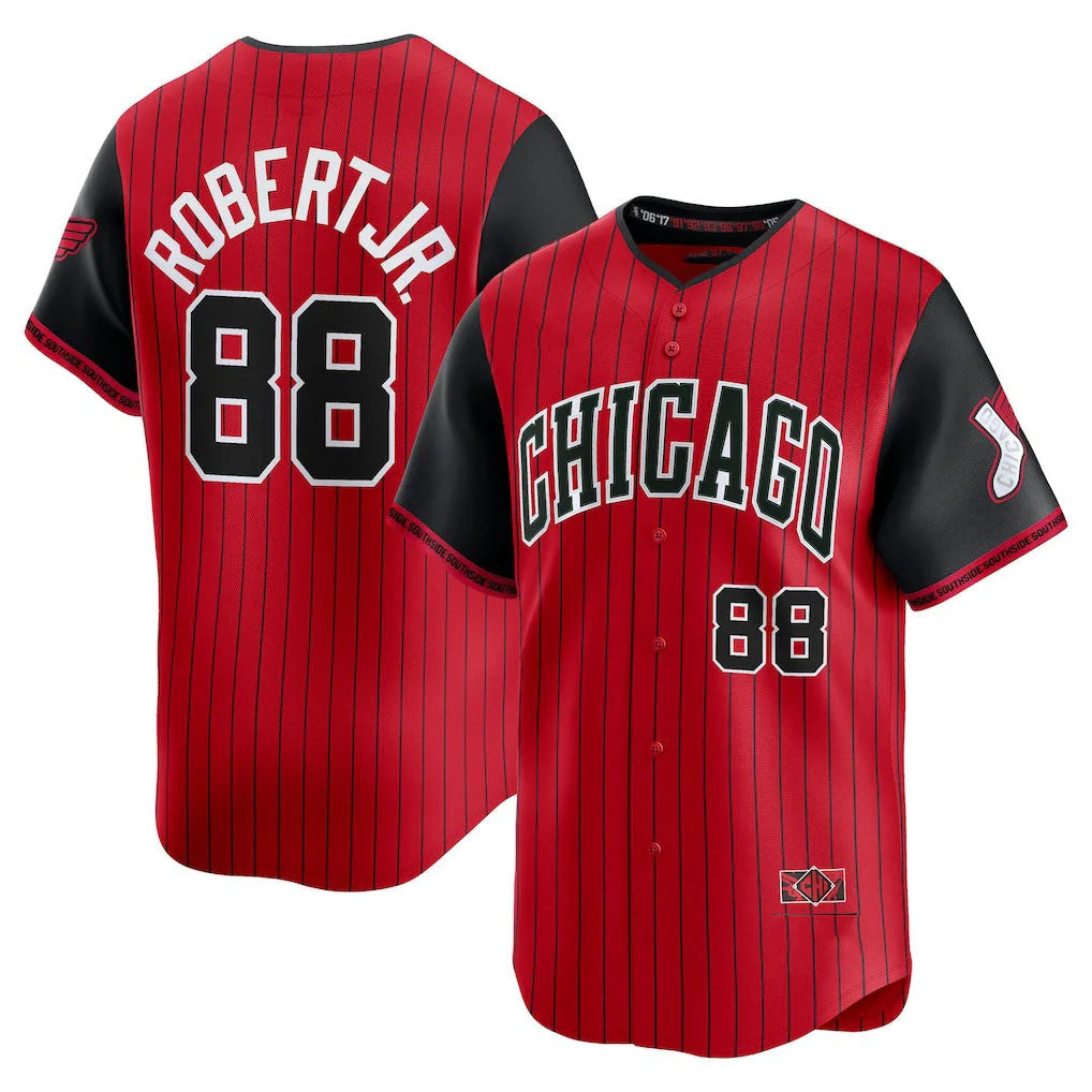 Ldoa C.White Sox #88 Luis Robert Jr Player Red City Connect Limited Home Stitched Jerseys