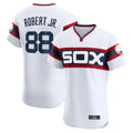 Ldoa C.White Sox #88 Luis Robert Jr Player White T-shirt Limited Elite Home Stitched Jerseys