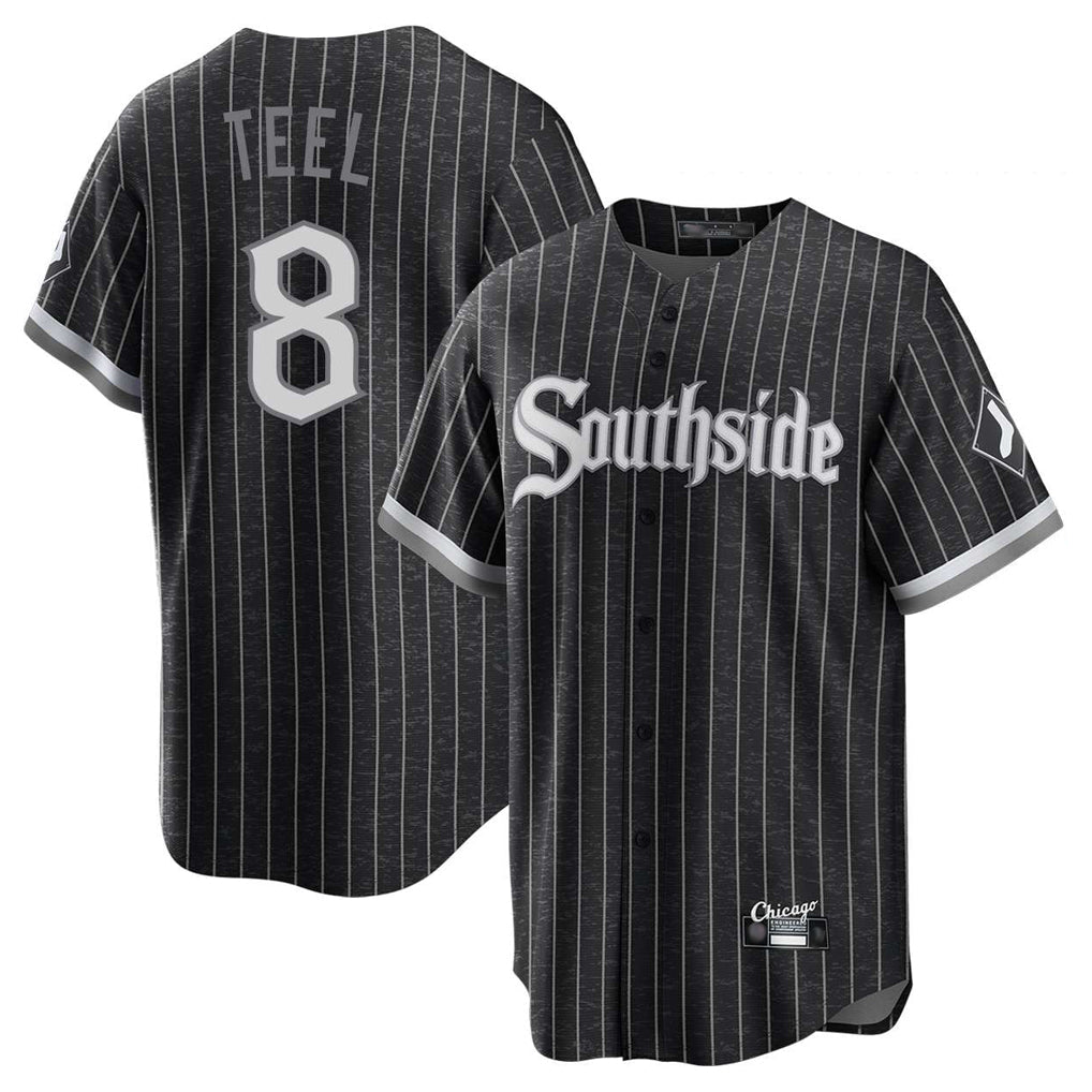 Ldoa C.White Sox #8 Kyle Teel Player Black City Connect Home Game Stitched Jerseys