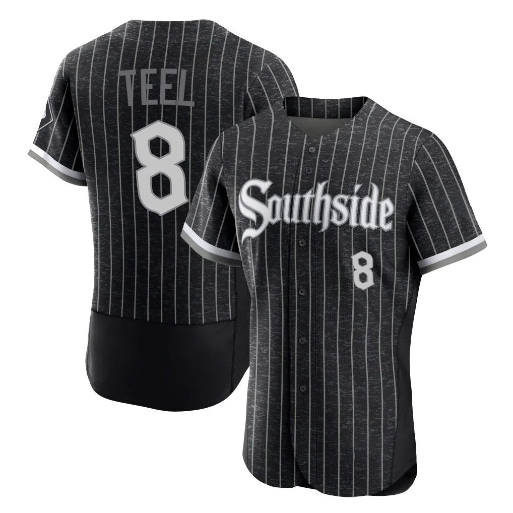 Ldoa C.White Sox #8 Kyle Teel Player Black City Connect Limited Elite Home Stitched Jerseys