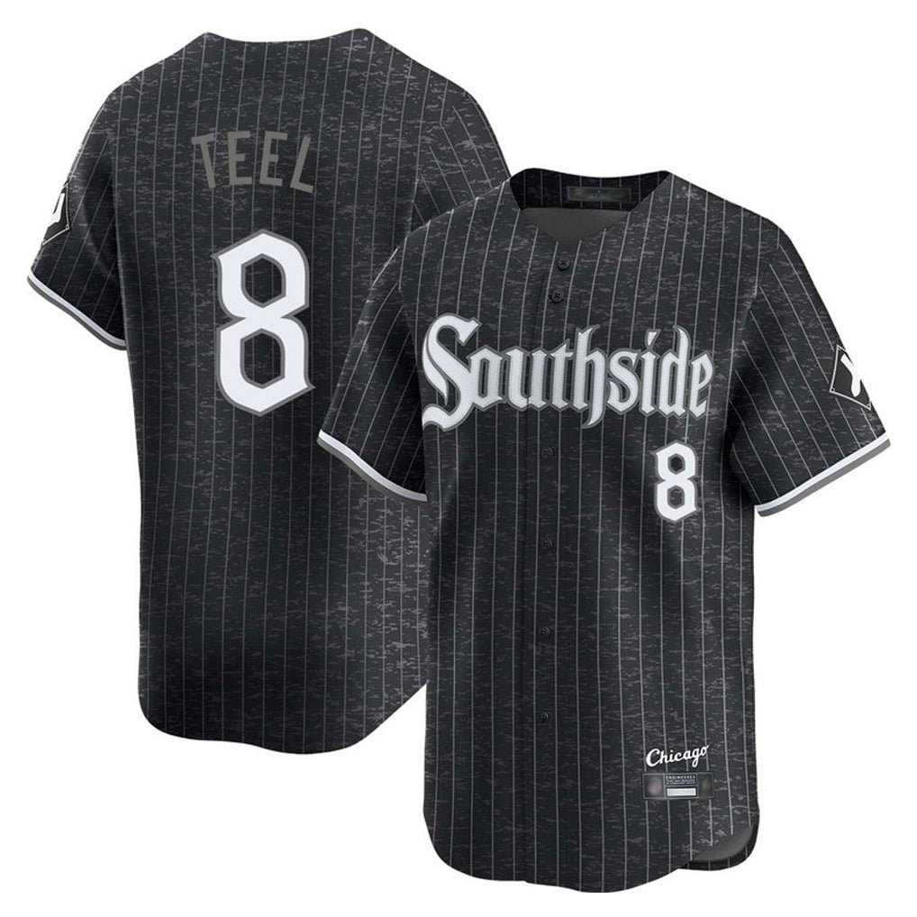 Ldoa C.White Sox #8 Kyle Teel Player Black City Connect Limited Home Stitched Jerseys