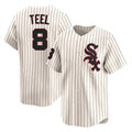 Ldoa C.White Sox #8 Kyle Teel Player Cream Cooperstown Collection Limited Home Stitched Jerseys