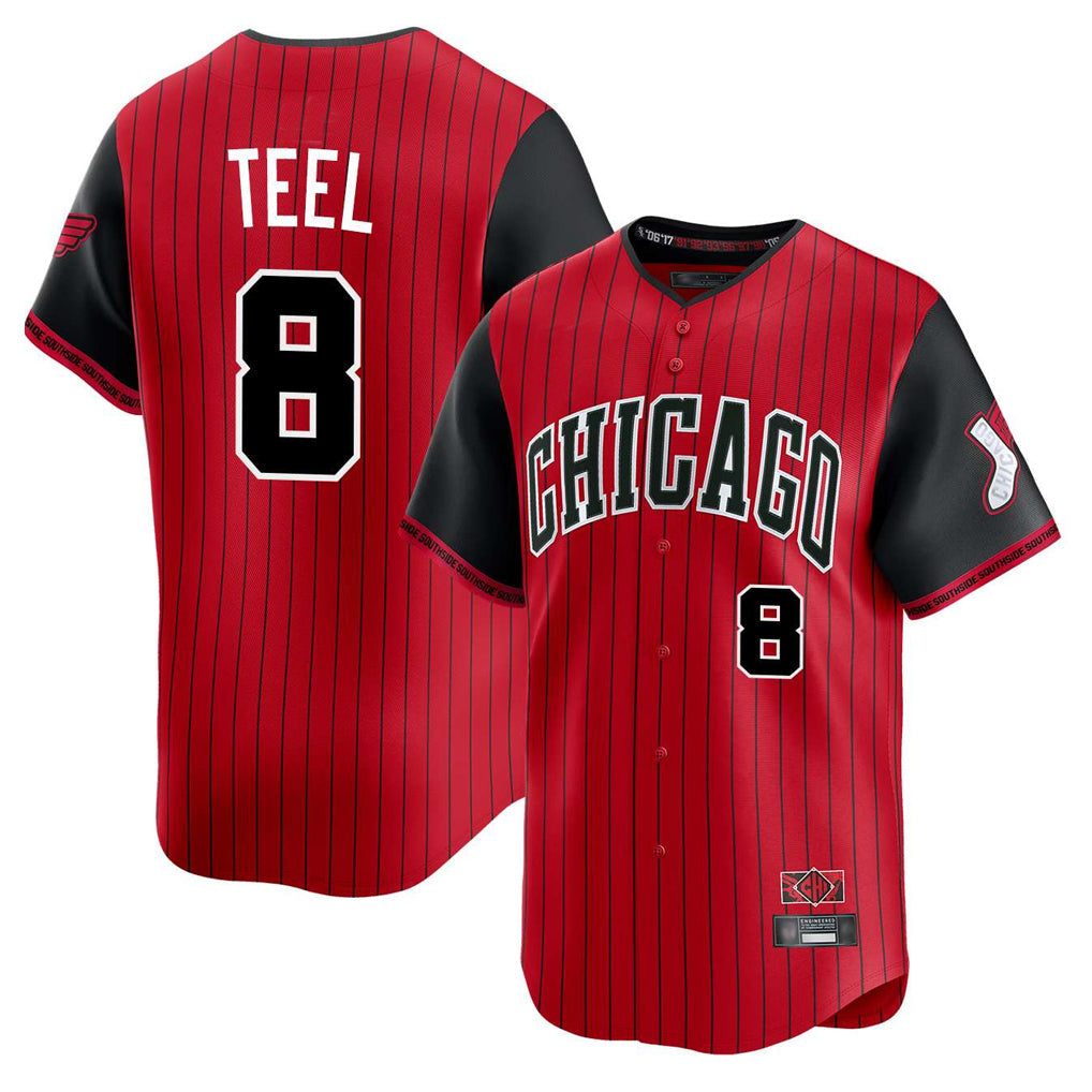 Ldoa C.White Sox #8 Kyle Teel Player Red City Connect Limited Home Stitched Jerseys