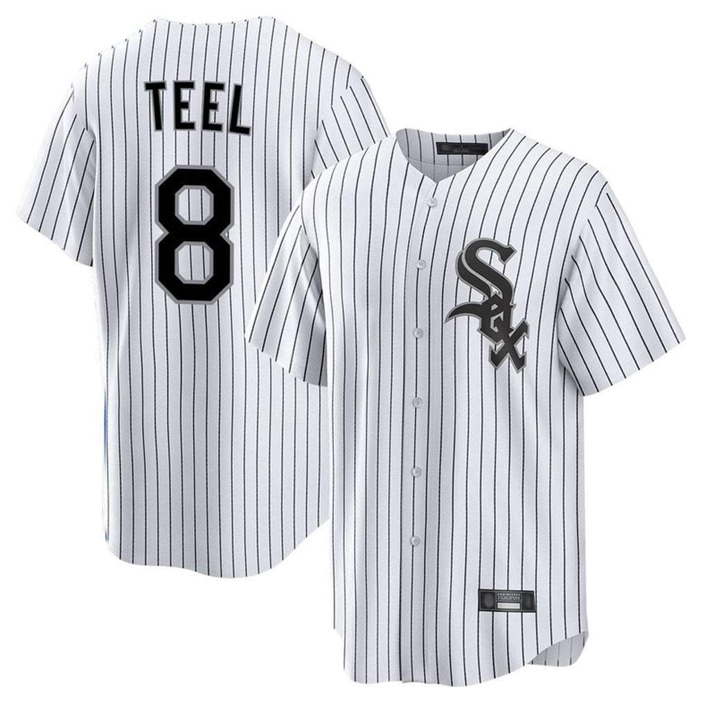 Ldoa C.White Sox #8 Kyle Teel Player White Stripe Home Game Stitched Jerseys