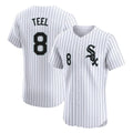 Ldoa C.White Sox #8 Kyle Teel Player White Stripe Limited Elite Home Stitched Jerseys