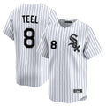 Ldoa C.White Sox #8 Kyle Teel Player White Stripe Limited Home Stitched Jerseys