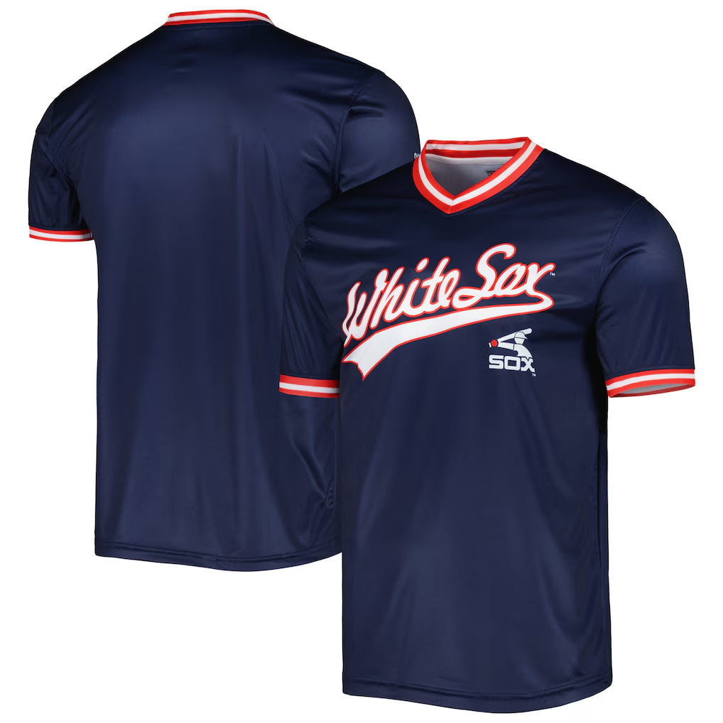 Ldoa C.White Sox ## White Sox Blank Player Navy T-shirt Cooperstown Collection Stitched Jerseys