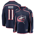 Tuec CB.Jackets #11 Miles Wood Navy Home Breakaway Jersey