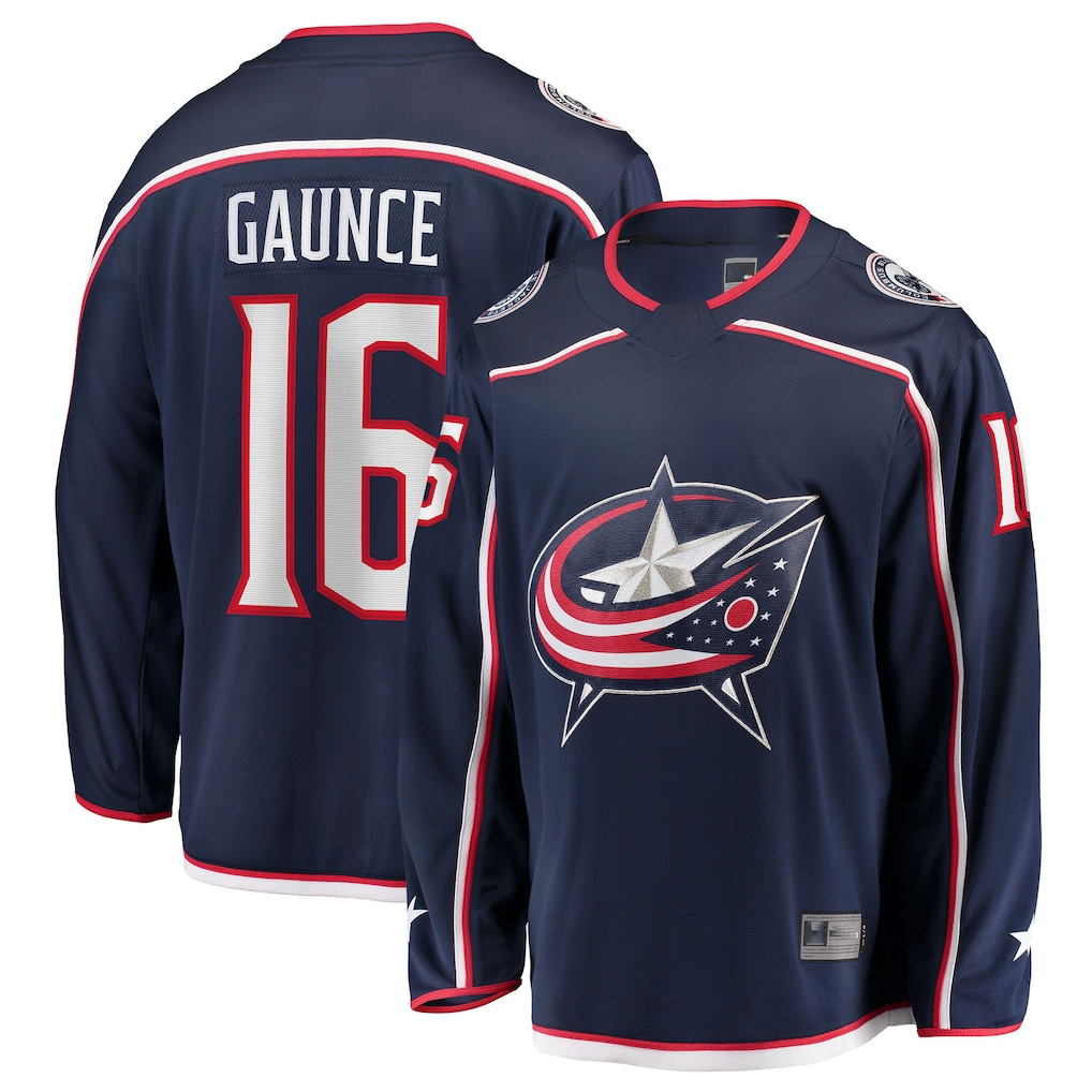 Tuec CB.Jackets #16 Brendan Gaunce Navy Home Breakaway Jersey