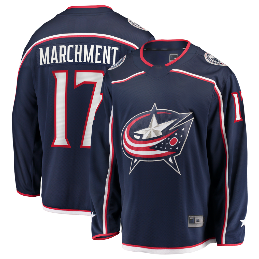 Tuec CB.Jackets #17 Mason Marchment Navy Home Premier Breakaway Player Jersey