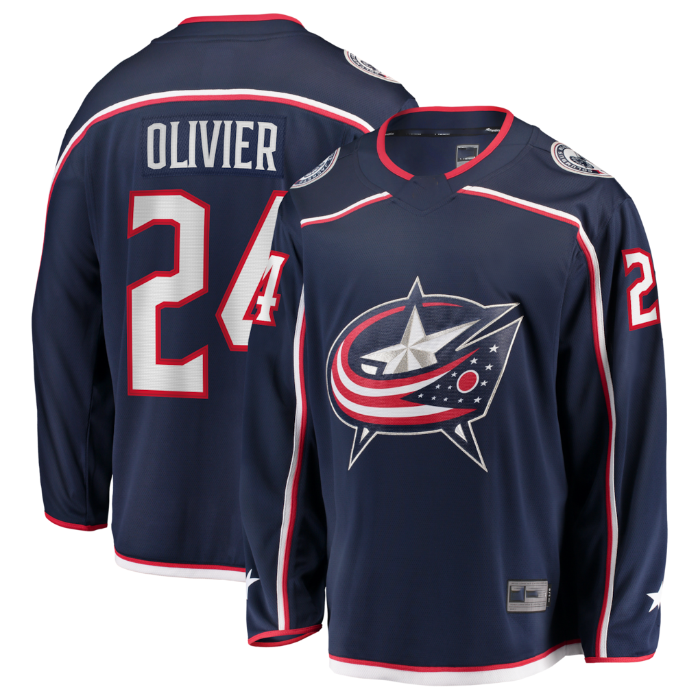 Tuec CB.Jackets #24 Mathieu Olivier Navy Home Breakaway Jersey