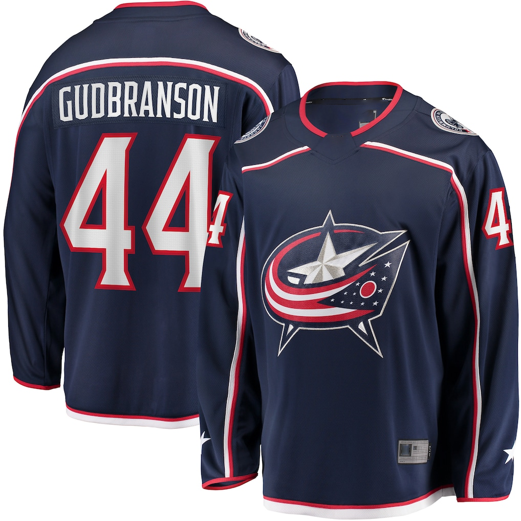 Tuec CB.Jackets #44 Erik Gudbranson Navy Home Breakaway Player Jersey