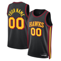 Ldoa Custom A.Hawks Black 2022-23 Swingman Jerseys - Statement Edition