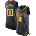 Ldoa Custom A.Hawks Black Authentic Jerseys - Icon Edition