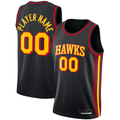 Ldoa Custom A.Hawks  Black Swingman Jerseys - Statement Edition