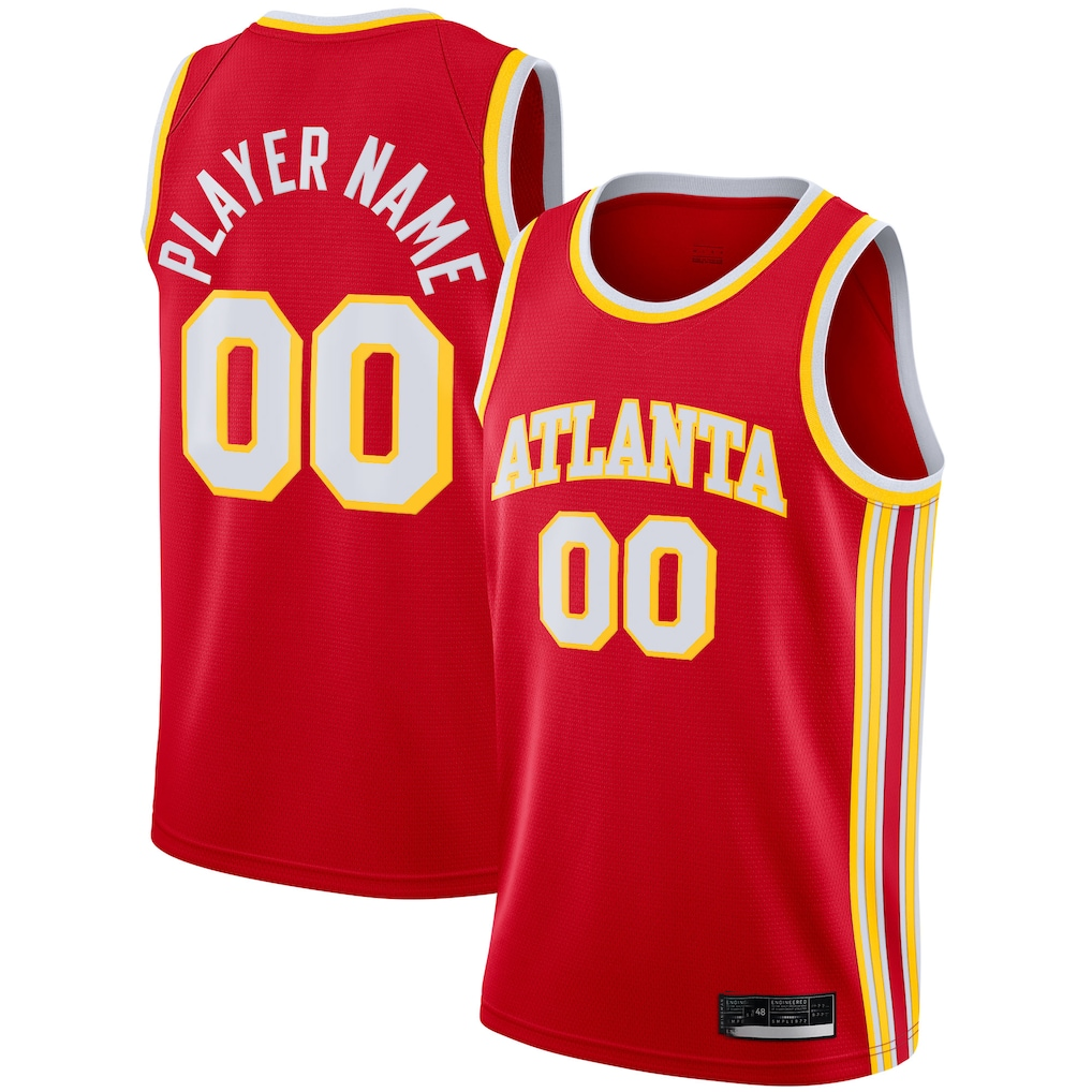 Ldoa Custom A.Hawks Red 2020-21 Swingman Jerseys - Icon Edition