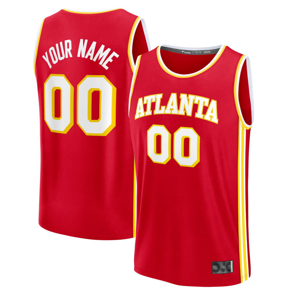 Ldoa Custom A.Hawks Red Fast Break Jerseys - Icon Edition