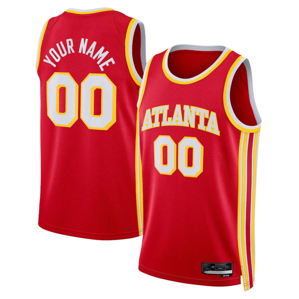 Ldoa Custom A.Hawks Red Swingman Jerseys - Icon Edition