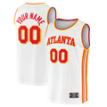 Ldoa Custom A.Hawks White Fast Break Replica Jerseys - Association Edition