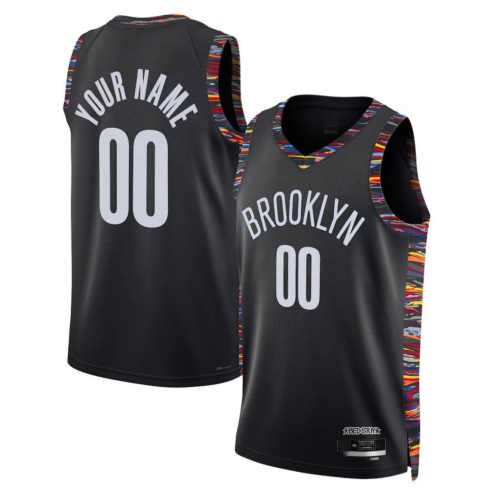 Ldoa Custom B.Nets Black 202526 City Edition Swingman Jerseys
