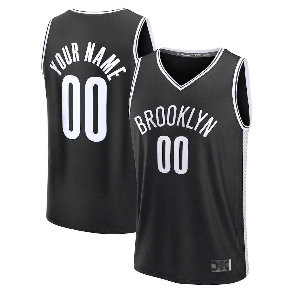 Ldoa Custom B.Nets Black Fast Break Jerseys - Icon Edition