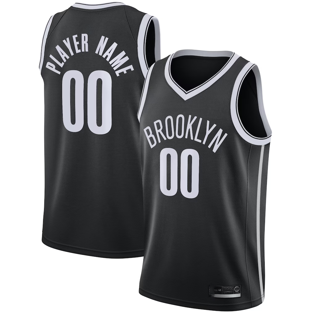 Ldoa Custom B.Nets Black Swingman Custom Jerseys - Icon Edition
