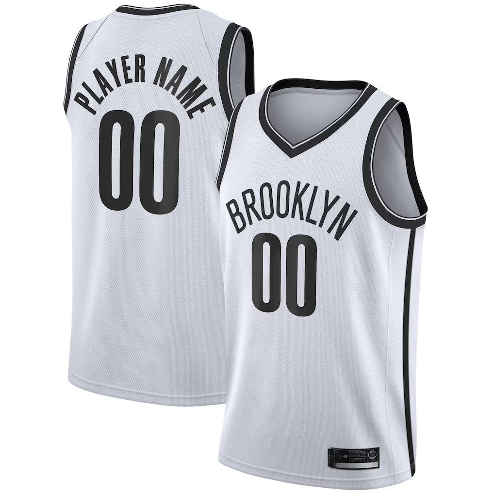 Ldoa Custom B.Nets White 2020-21 Swingman Jerseys - Association Edition