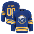 Tuec Custom B.Sabres Royal Home Authentic Pro Stitched Jerseys