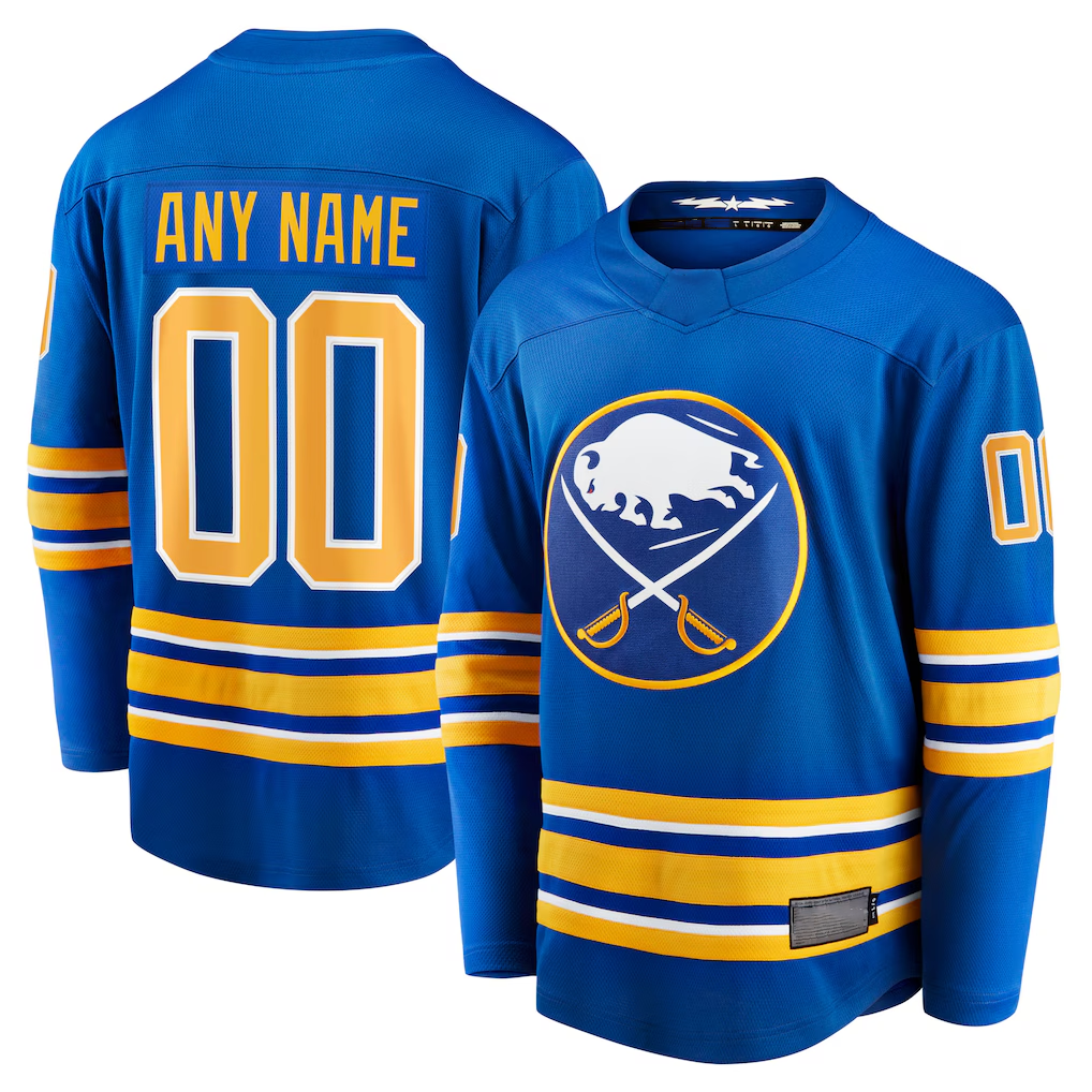 Tuec Custom B.Sabres Royal Home Breakaway Stitched Jerseys