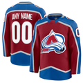 Tuec Custom C.Avalanche Burgundy Home Premium Jerseys