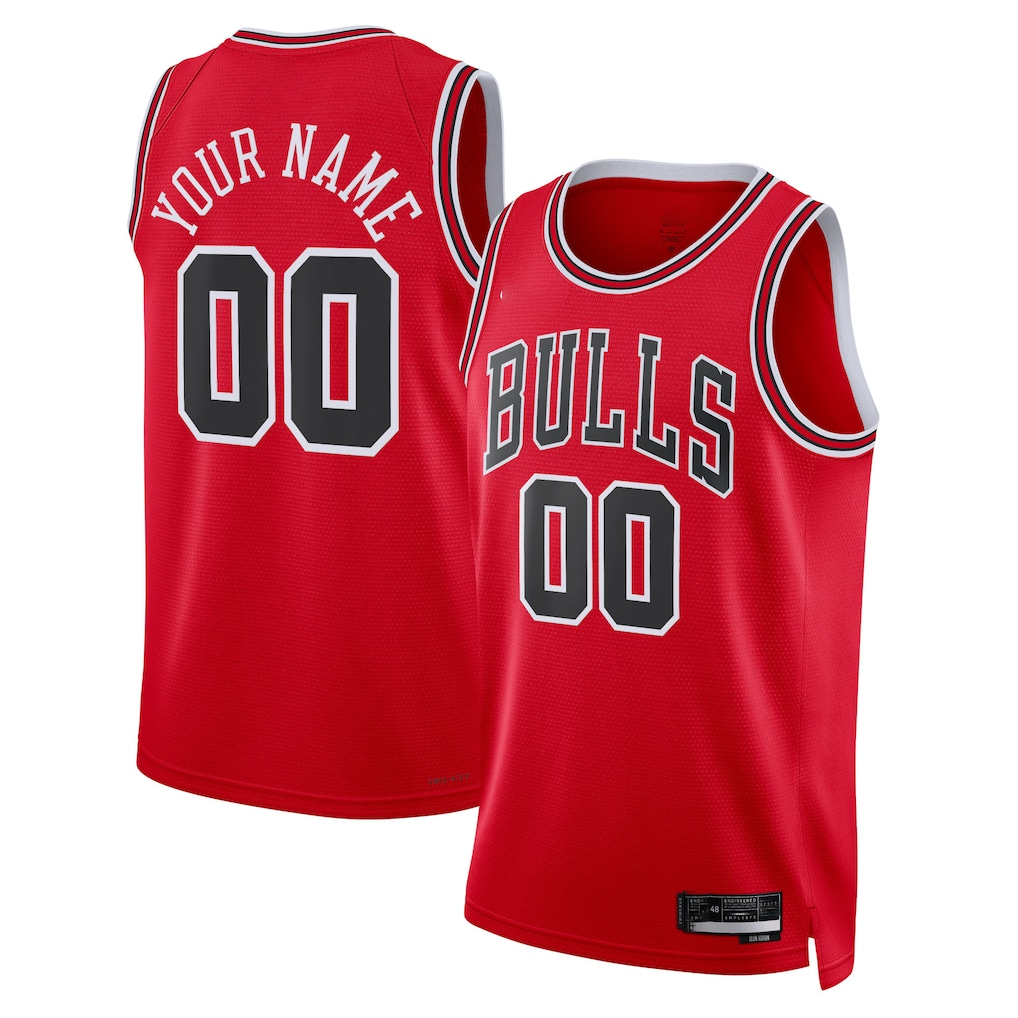 Ldoa Custom C.Bulls Red Swingman Jerseys - Icon Edition