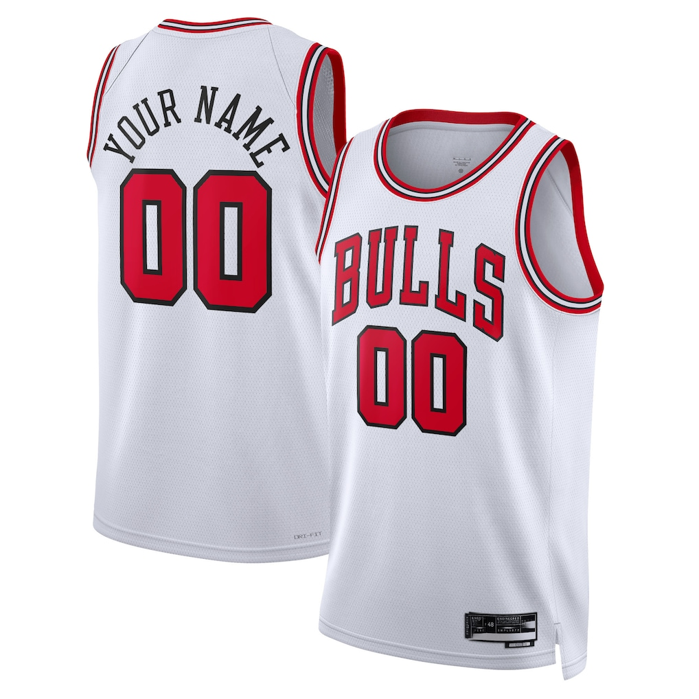 Ldoa Custom C.Bulls White Swingman Jerseys - Association Edition