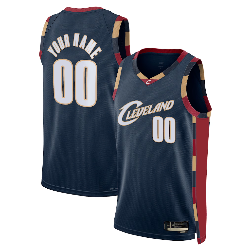 Ldoa Custom C.Cavaliers Navy Swingman Jerseys - Classic Edition