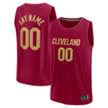 Ldoa Custom C.Cavaliers Wine Fast Break Jerseys - Icon Edition