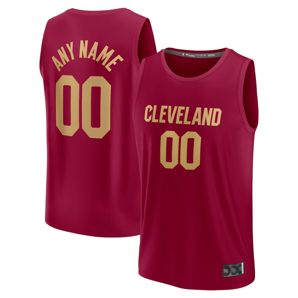 Ldoa Custom C.Cavaliers Wine Fast Break Jerseys - Icon Edition