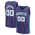 Ldoa Custom C.Hornets  Purple Fast Break Jerseys - Icon Edition