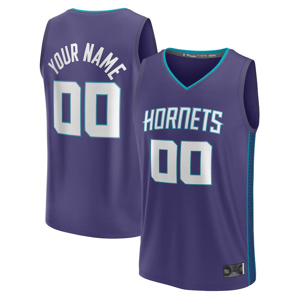 Ldoa Custom C.Hornets  Purple Fast Break Jerseys - Statement Edition