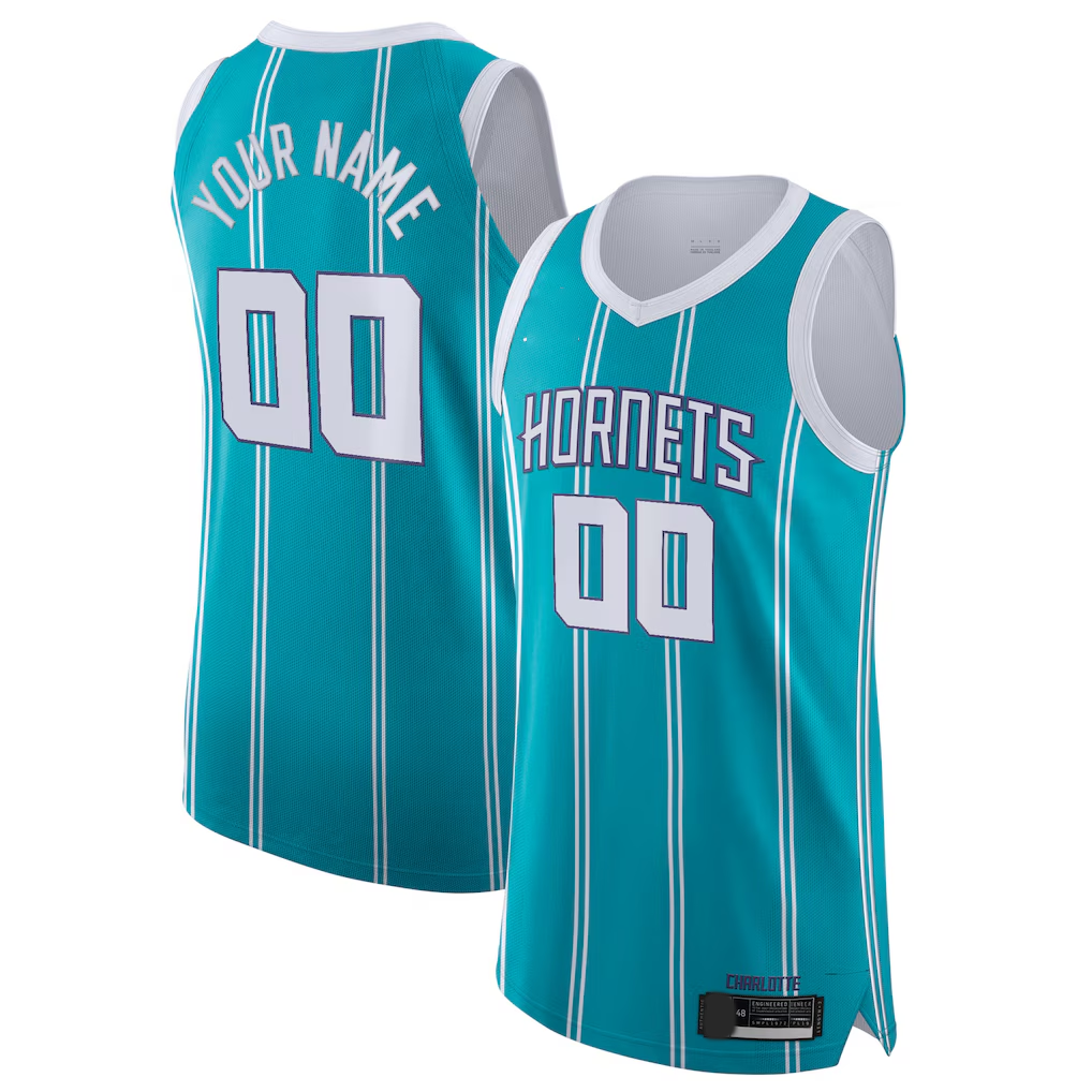 Ldoa Custom C.Hornets  Teal 202021 Authentic Jerseys - Icon Edition