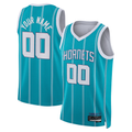 Ldoa Custom C.Hornets  Teal Swingman Jerseys - Icon Edition