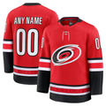 Tuec Custom C.Hurricanes Red Alternate Premium Stitched Jerseys