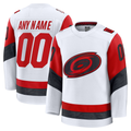 Tuec Custom C.Hurricanes White Away Premium Stitched Jerseys