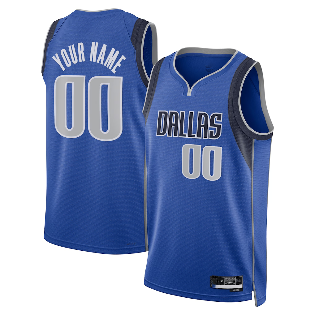 Ldoa Custom D.Mavericks Blue Swingman Jerseys - Icon Edition