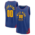 Ldoa Custom D.Nuggets  Blue Fast Break Jerseys - Statement Edition