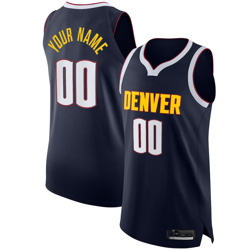 Ldoa Custom D.Nuggets Navy 2020-21 Authentic Jerseys - Icon Edition