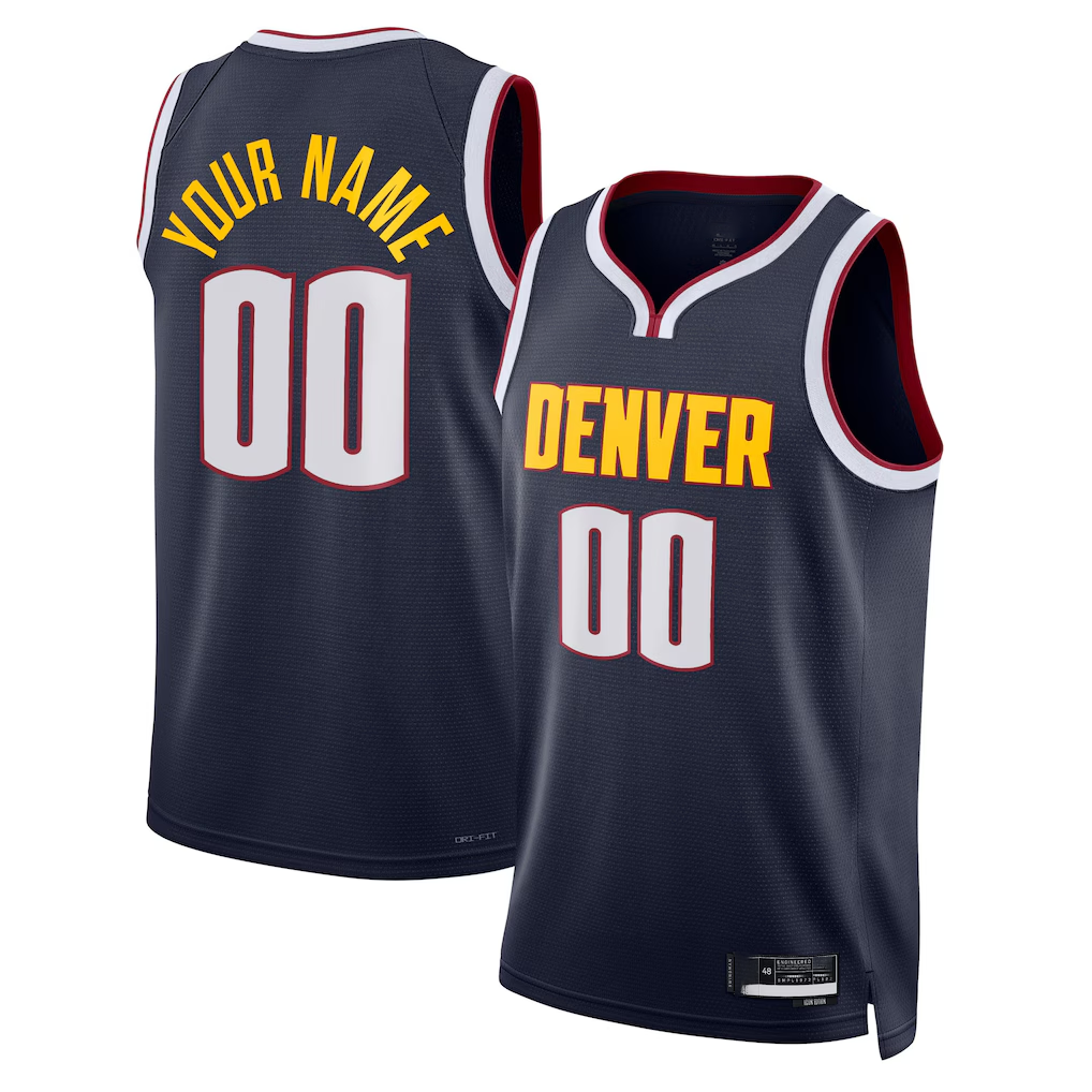Ldoa Custom D.Nuggets Navy Swingman Jerseys - Icon Edition